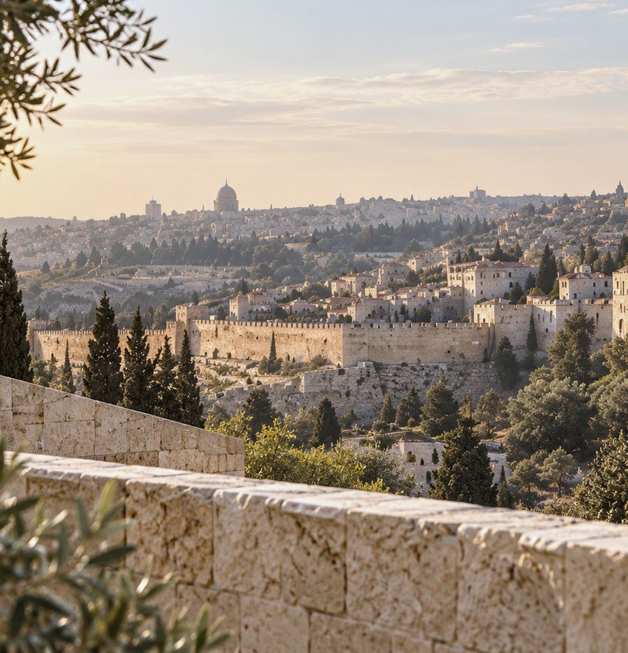 The Old City in soft morning light